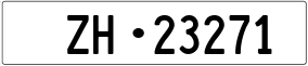 Trailer License Plate